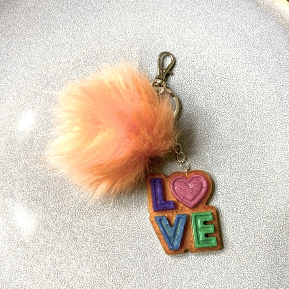 Handmade Bag Charm, Keychain